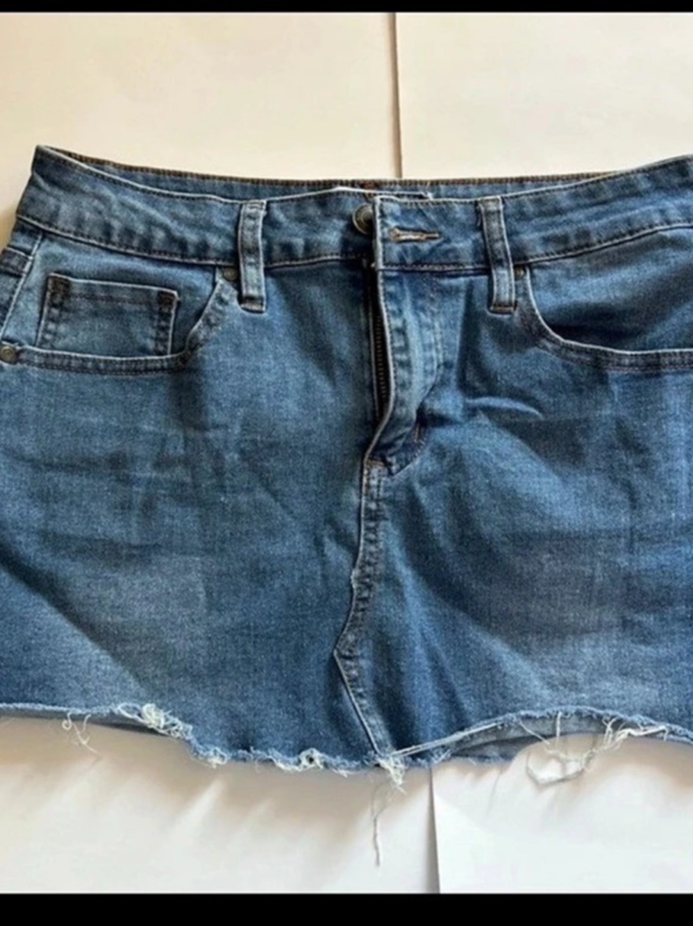 Risen Jean Shorts in Blue Size Medium